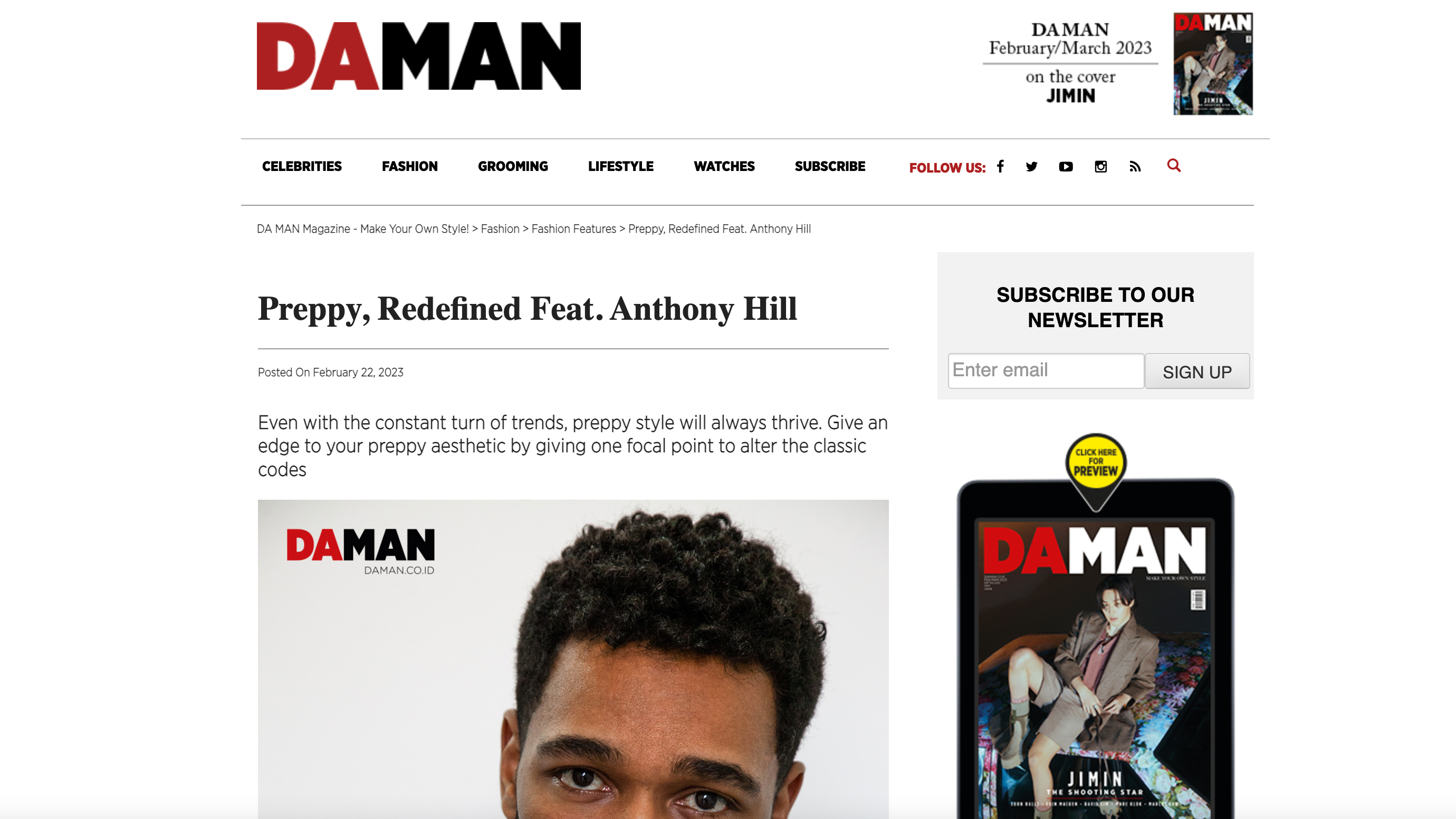 DaMan Magazine: Anthony Hill
