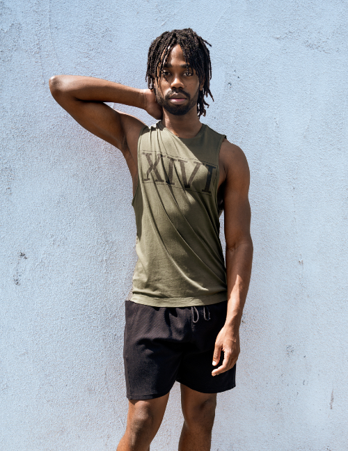 Short Sleeve Logo Tee, T-shirt, Logo, Sustainable, Gender Fluid, Unisex, Men, Eucalyptus Blend, Eco-Friendly, MUSCLE TANK, TANK TOP