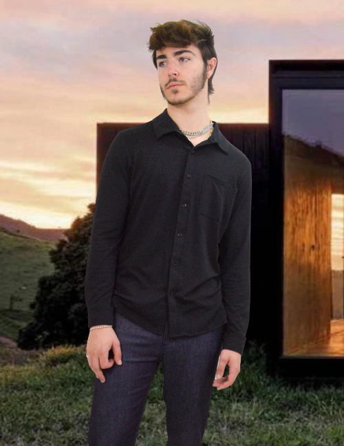 Long Sleeve, Button Up, Shirt, Design, Sustainable, Eucalyptus blend, Mens, Printed, Custom Print, Logo, Eucalyptus Fabric, Anti-Bacterial, Odor resistant, temperature regulating, comfortable, Leisure, Athleisure, Office attire, Work From Home, Loungewear