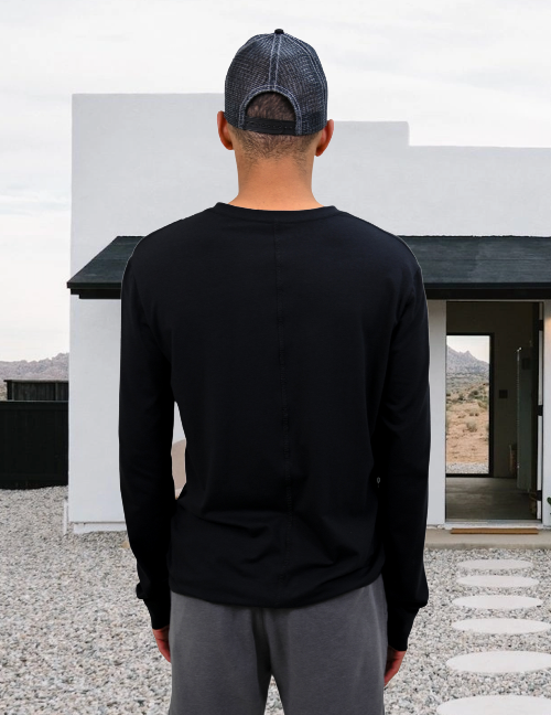 Long Sleeve V-Neck Shirt, Long Sleeve Shirt, V-Neck, Sustainable, Eco-Friendly, Eucalyptus Blend, Soft, Cozy, Comfy, Gender Fluid, Unisex, Mens