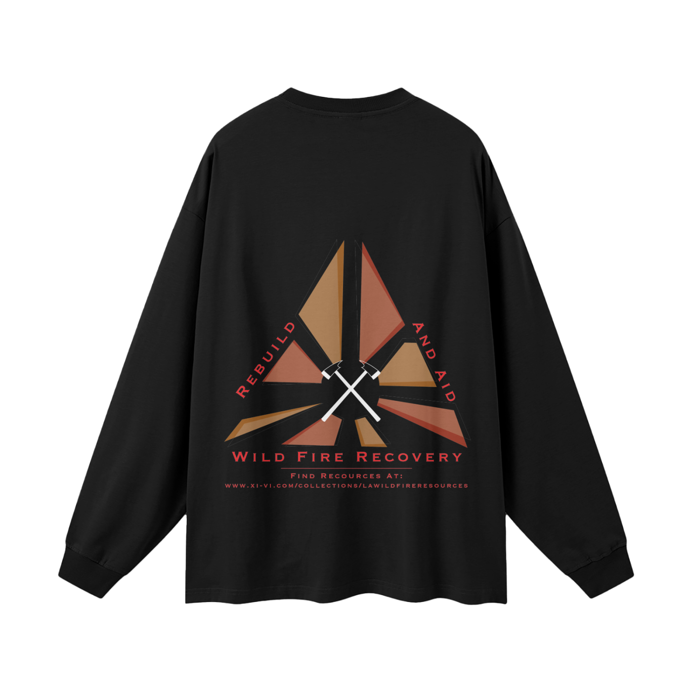 Wildfire Recovery Fund Oversized Long Sleeve T-Shirt