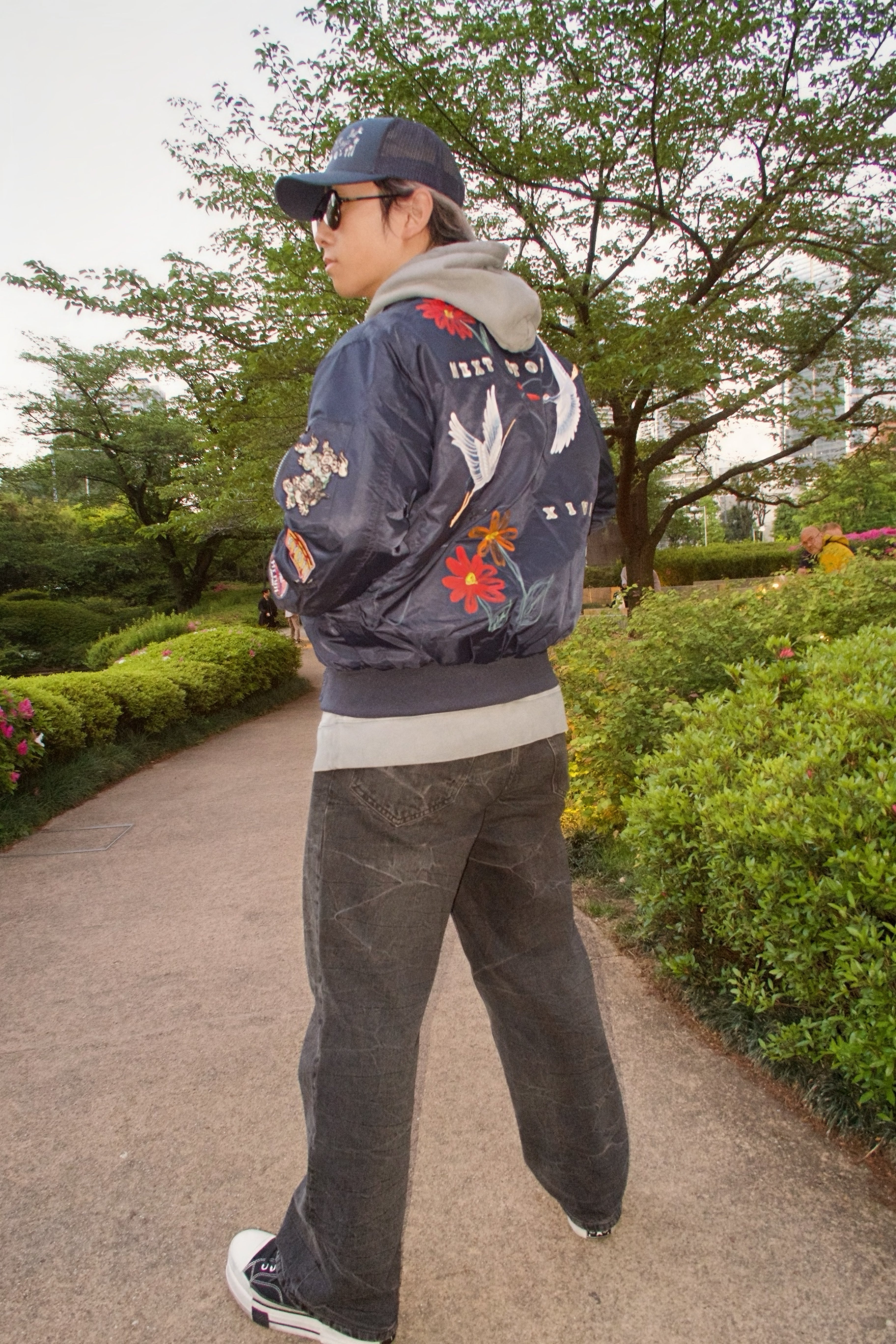 'NEXT STOP' Bomber Jacket
