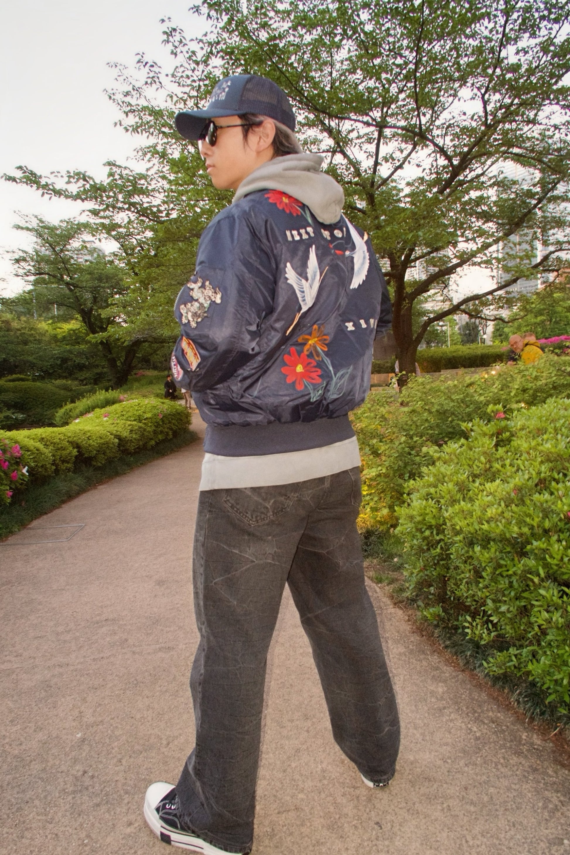 'NEXT STOP' Bomber Jacket